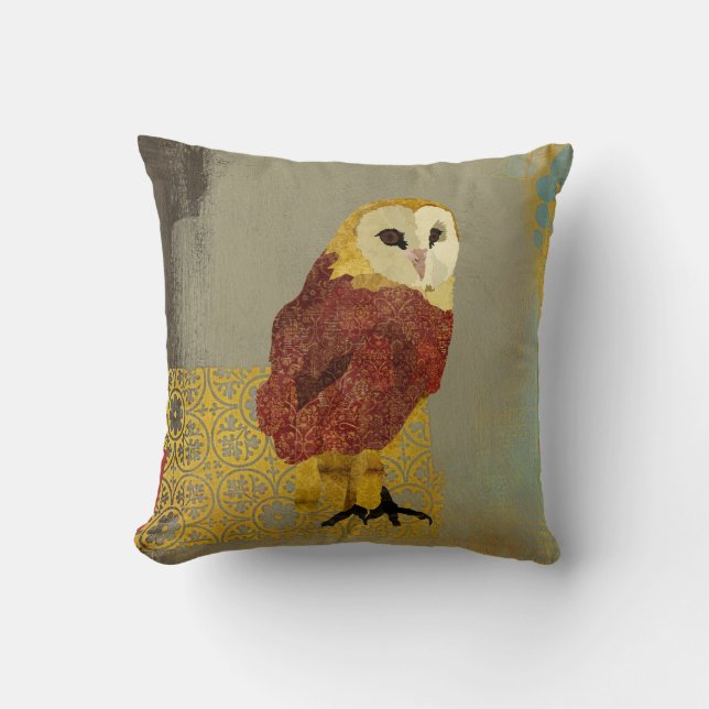 Almohada de rubíes de oro de Mojo del búho del (Anverso)