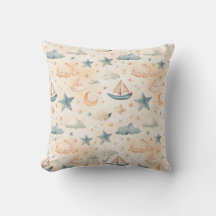 Almohada de Sailboats & Stars Soñadores