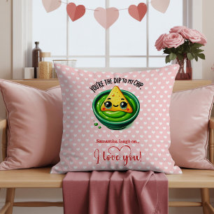 Almohada de San Valentín con cita divertida de fru