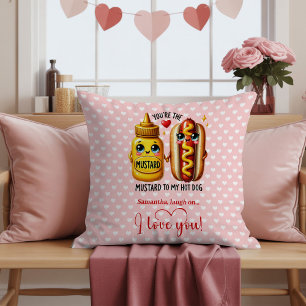Almohada de San Valentín con nombre personalizado 