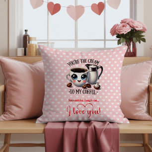 Almohada de San Valentín divertida con frutas de d