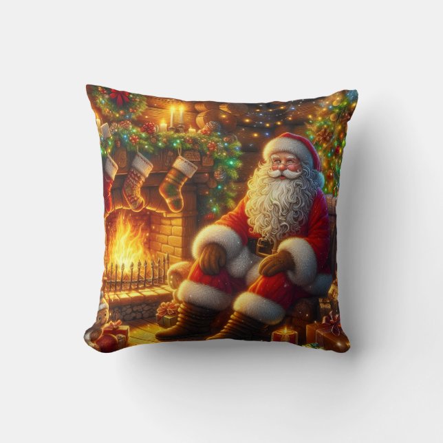 Almohada de Santa para lanzar (Anverso)