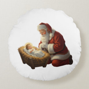 Almohada de Santa y el Niño Jesús