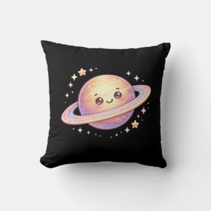 Almohada de Saturno Planeta Espacio Kawaii
