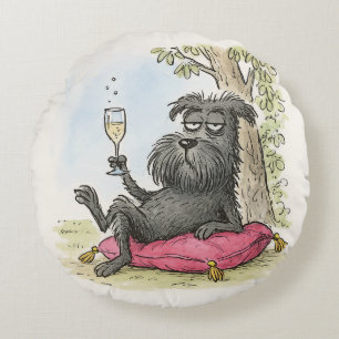 Almohada de schnauzer negro especial mimado