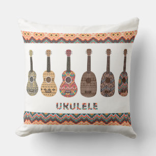 Almohada de seis patrones de ukulele