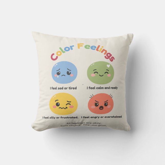 Almohada de Sentimientos de Color™ – Emocional par (Anverso)