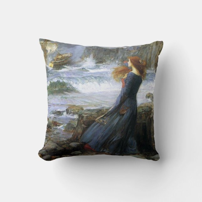 Almohada de Shakespeare Tempestad (Anverso)