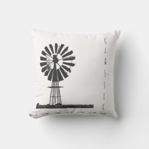 Almohada de silueta de bomba eólica