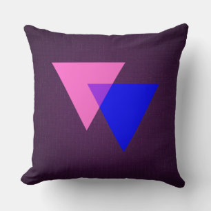 almohada de símbolo de bisexuales