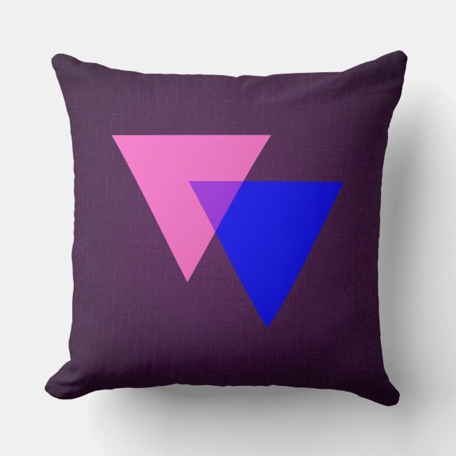 almohada de símbolo de bisexuales (Anverso)
