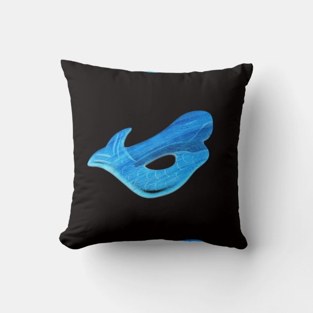 almohada de sirena azul (Anverso)