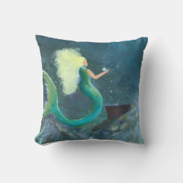 Almohada de sirena con cojín de perla