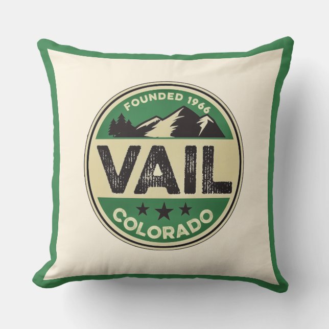 Almohada de Ski Vail (Anverso)