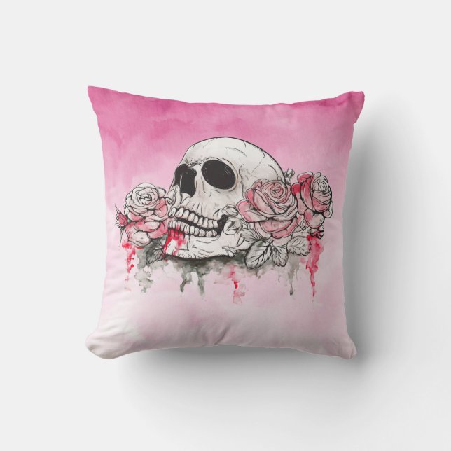 Almohada de Skull and Roses (Anverso)