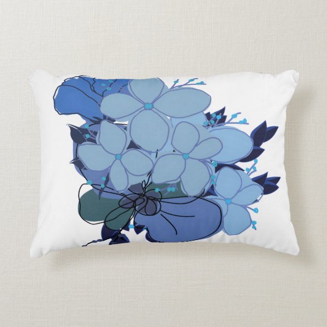 Almohada de Sofá Azul (Anverso)