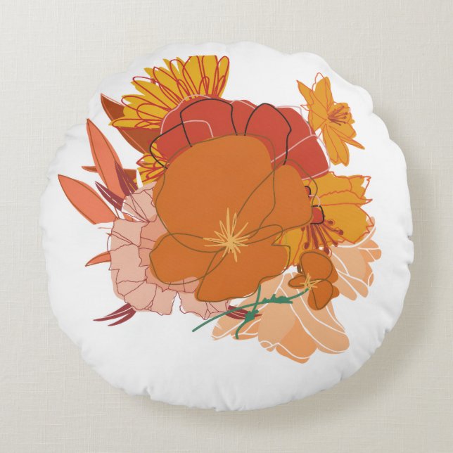 Almohada de sofá naranja (Anverso)