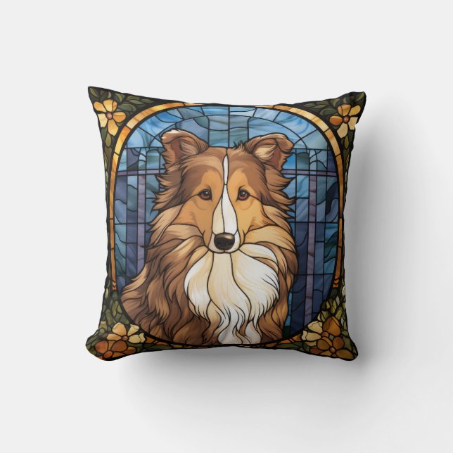 Almohada de Sofá Perro Sheltie (Anverso)