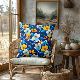 Almohada de Spa Floral Personalizada con Nombre Pe