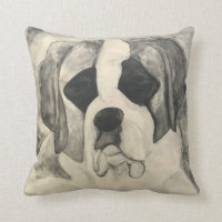 Almohada de St Bernard del amor adolescente