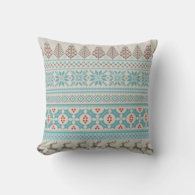 almohada de suéter con cuchillo de aguja (Anverso)