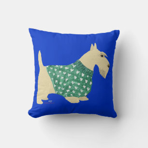 Almohada de suéter de Terrier Escocés Wheaten