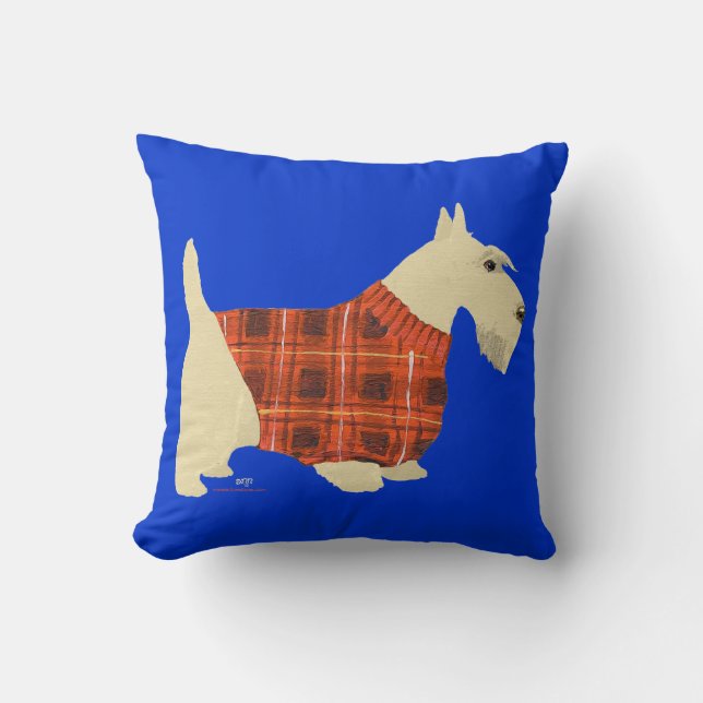 Almohada de suéter de Terrier Escocés Wheaten (Anverso)