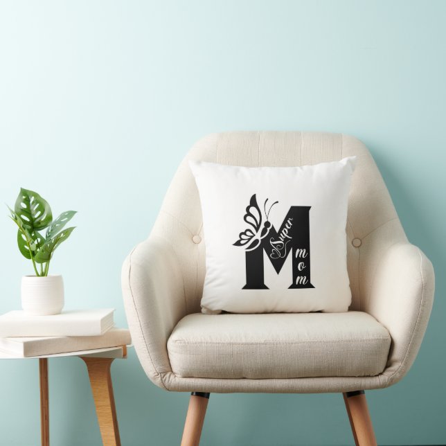 Almohada de súper mamá | Almohada decorativa | sal (Silla)