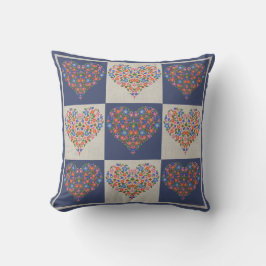 Almohada de tablero de ajedrez con estilo de arte 