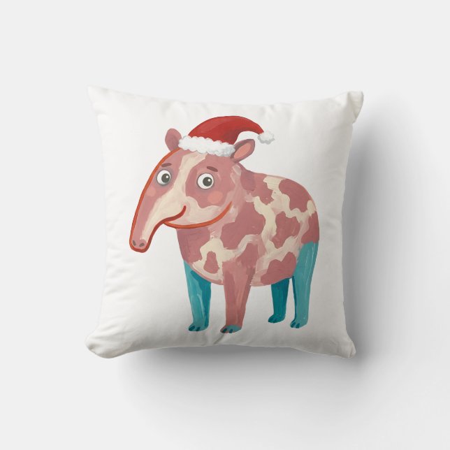Almohada de Tapir con Sombrero de Santa (Anverso)