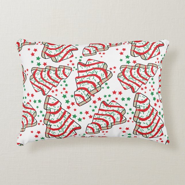 Almohada de tarta de árbol de Navidad (Anverso)