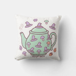 Almohada de Teapot Witch's Brew Pastel Kawaii
