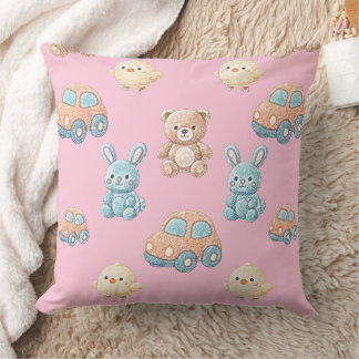 Almohada de Teddy y Conejo para Niños
