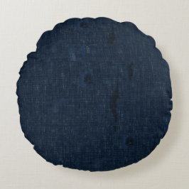 Almohada de tela de campo de índigo inspirada en J