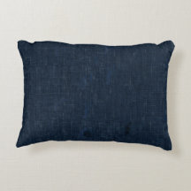Almohada de tela de campo índigo inspirada en Japó