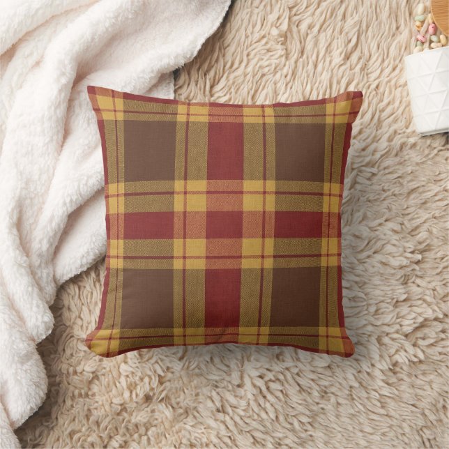 Almohada de tela de falso cuadros de otoño (Manta)