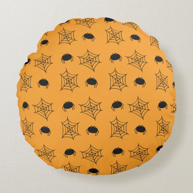 Almohada de telaraña de Halloween (Anverso)