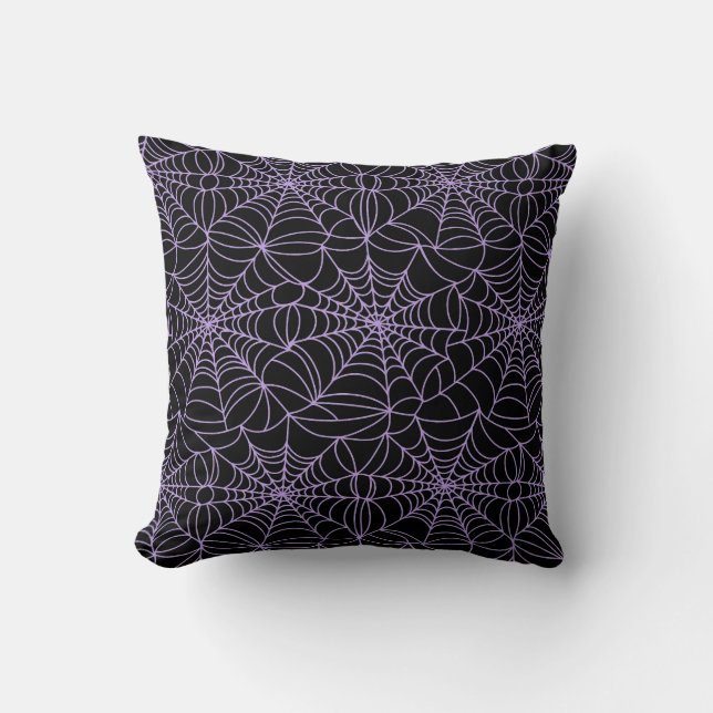 Almohada de telaraña de Halloween (Anverso)