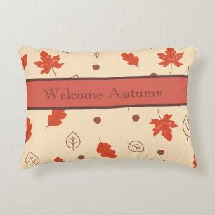 Almohada de tema otoño