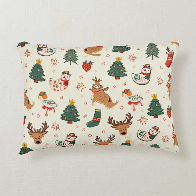 almohada de temporada de los navidades (Anverso)