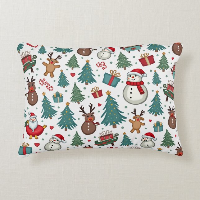 almohada de temporada de los navidades (Anverso)
