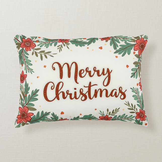 almohada de temporada de los navidades (Anverso)