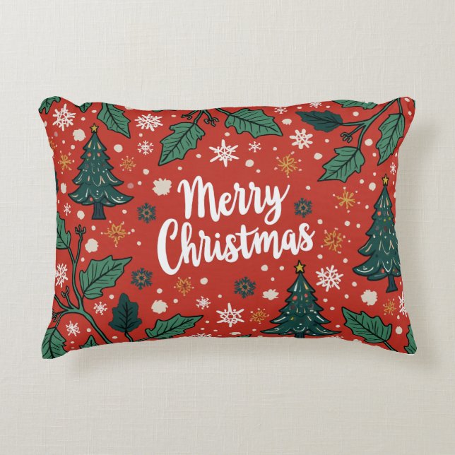 almohada de temporada de los navidades (Anverso)