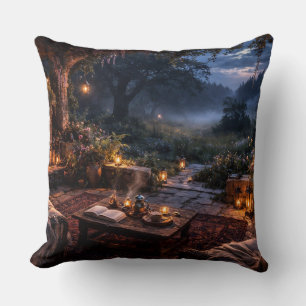 Almohada de Terciopelo de Chimenea del Prado de Ro