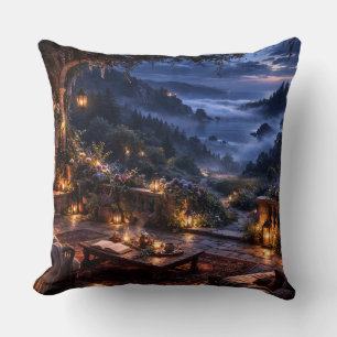 Almohada de Terciopelo de Jardín Terraza Valle Neb