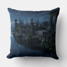 Almohada de Terciopelo de Terraza Flotante bajo la