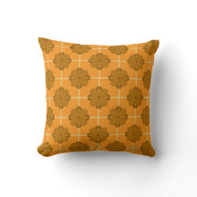Almohada de Terciopelo Floral Retro Terra Bloom