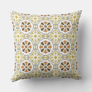 Almohada de Terciopelo Naranja Mostaza Alhambra