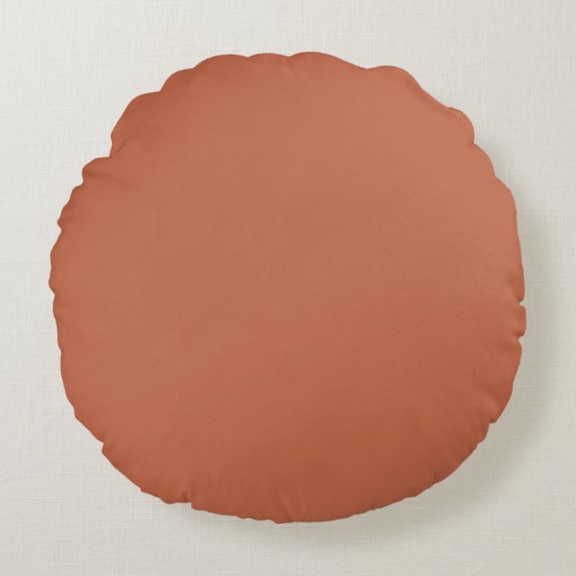 Almohada de Terracota de Color Sólido (Anverso)