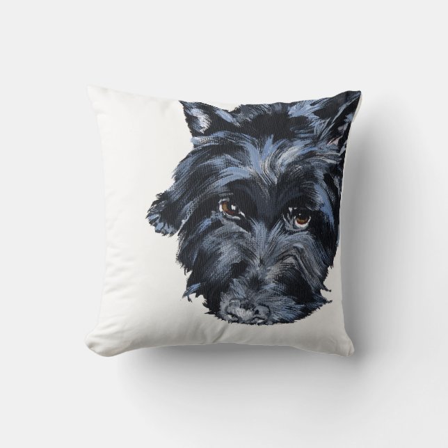 Almohada de Terrier Escocés (Anverso)